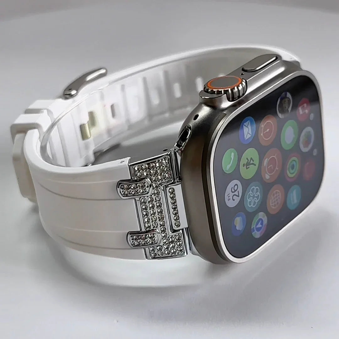 Silicone Diamond Band For Apple Watch