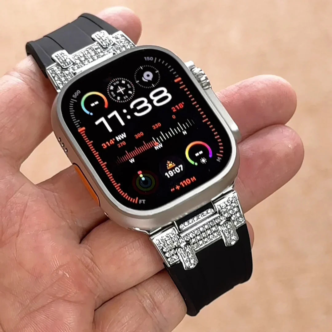 Silikonový diamantový pásek pro Apple Watch