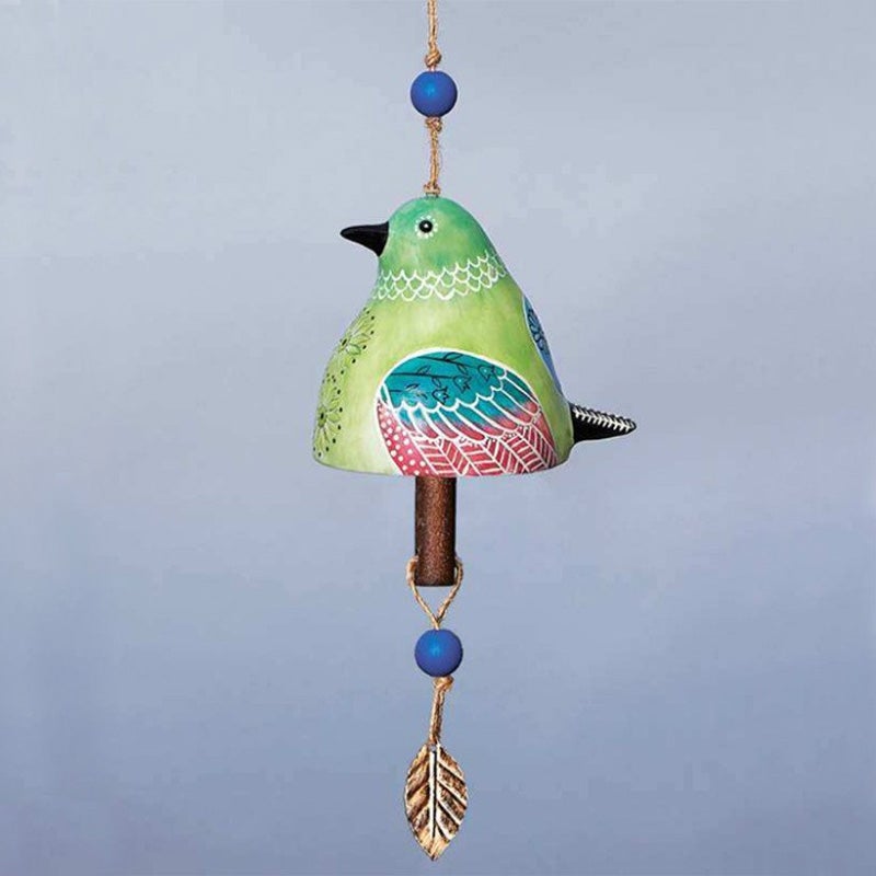 Ceramic Bird Wind Chime Song Bell Garden Yard Home Decoration