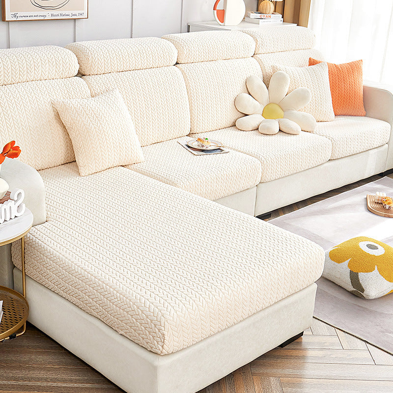 Small Wheat Pattern Sectional Pet Couch Cover