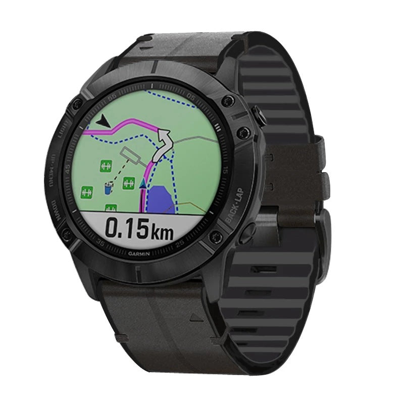 Pasek zegarka z silikonowej skóry do Garmin Fenix 8 7X 7 5X 5 6