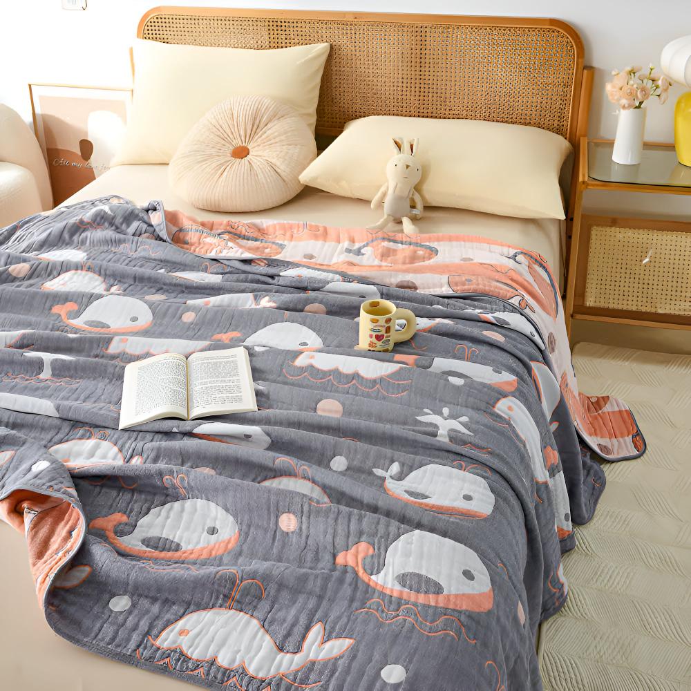 Coperta di Cotone Ocean Dreams Whale