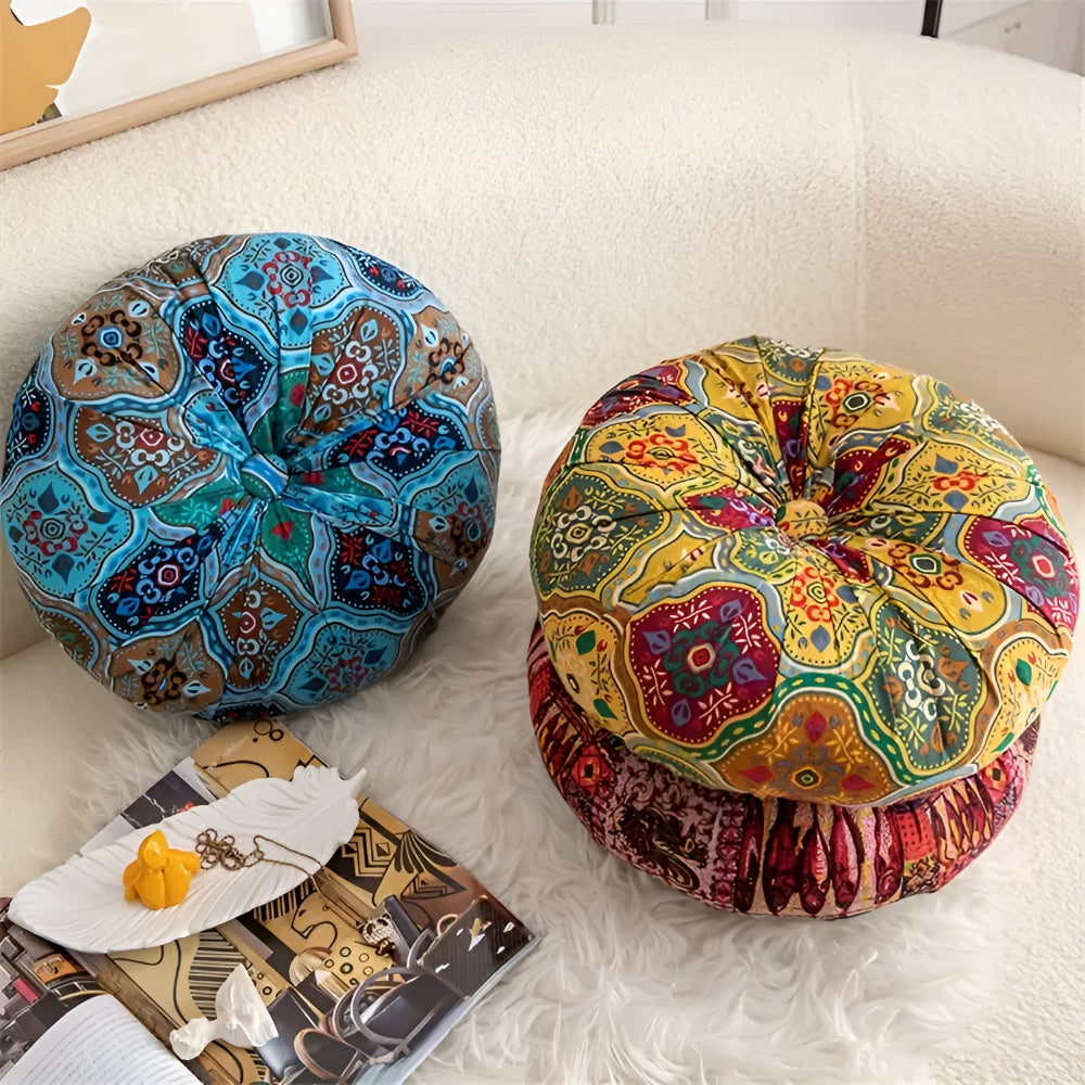 Coussin de siège rond Boho