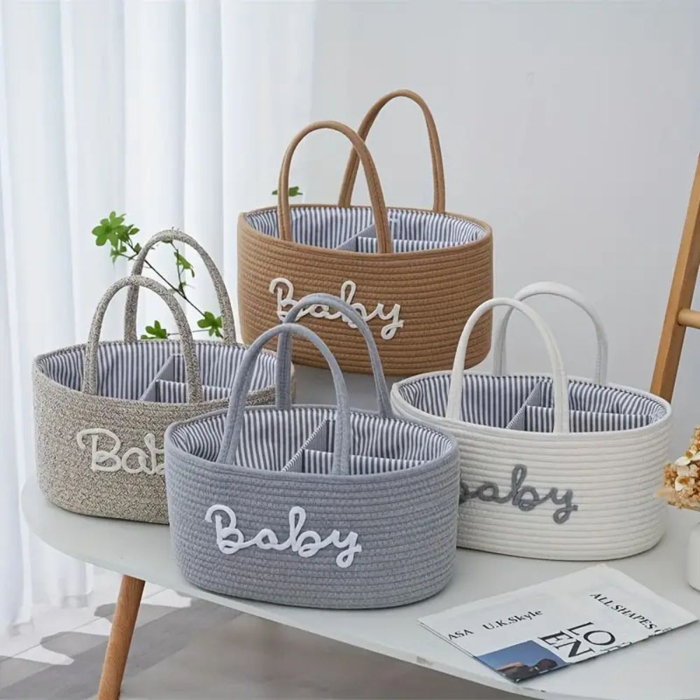 Katoenen Touw Baby Caddy Organizer