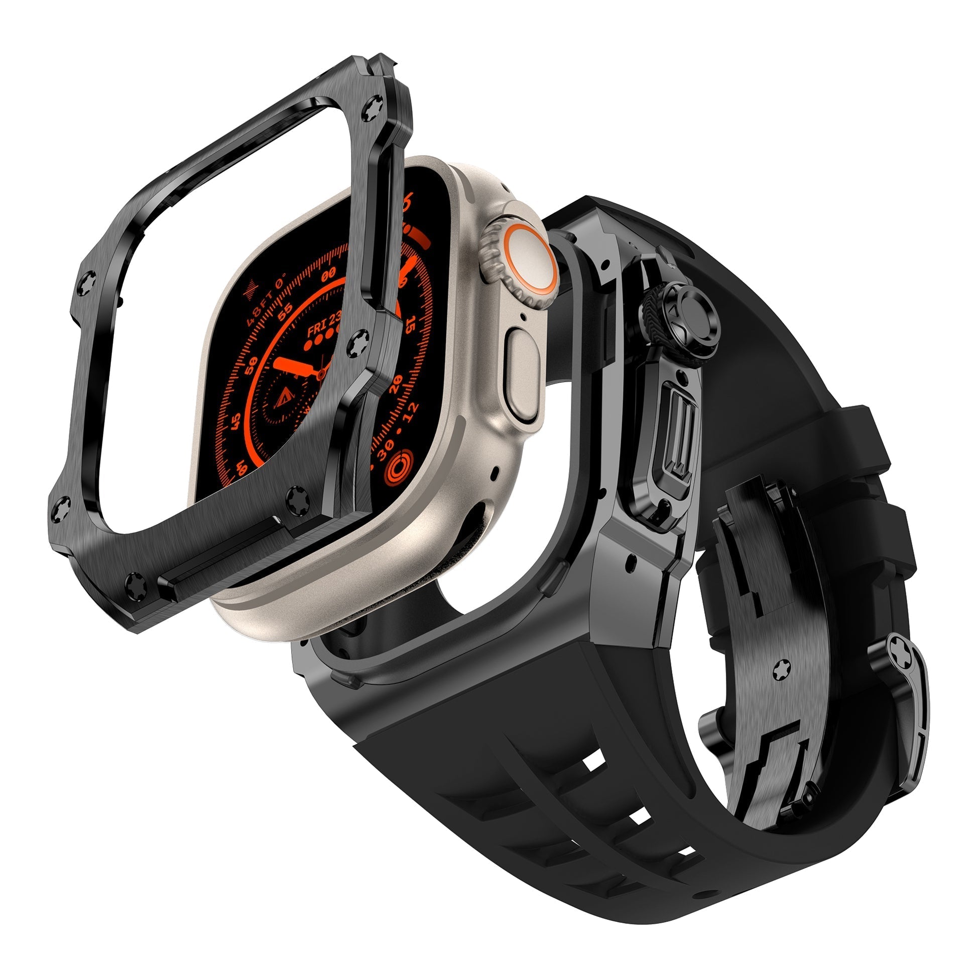 RM7015 Series - Dark Vanguard Stainless steel Apple Watch Ultra Case