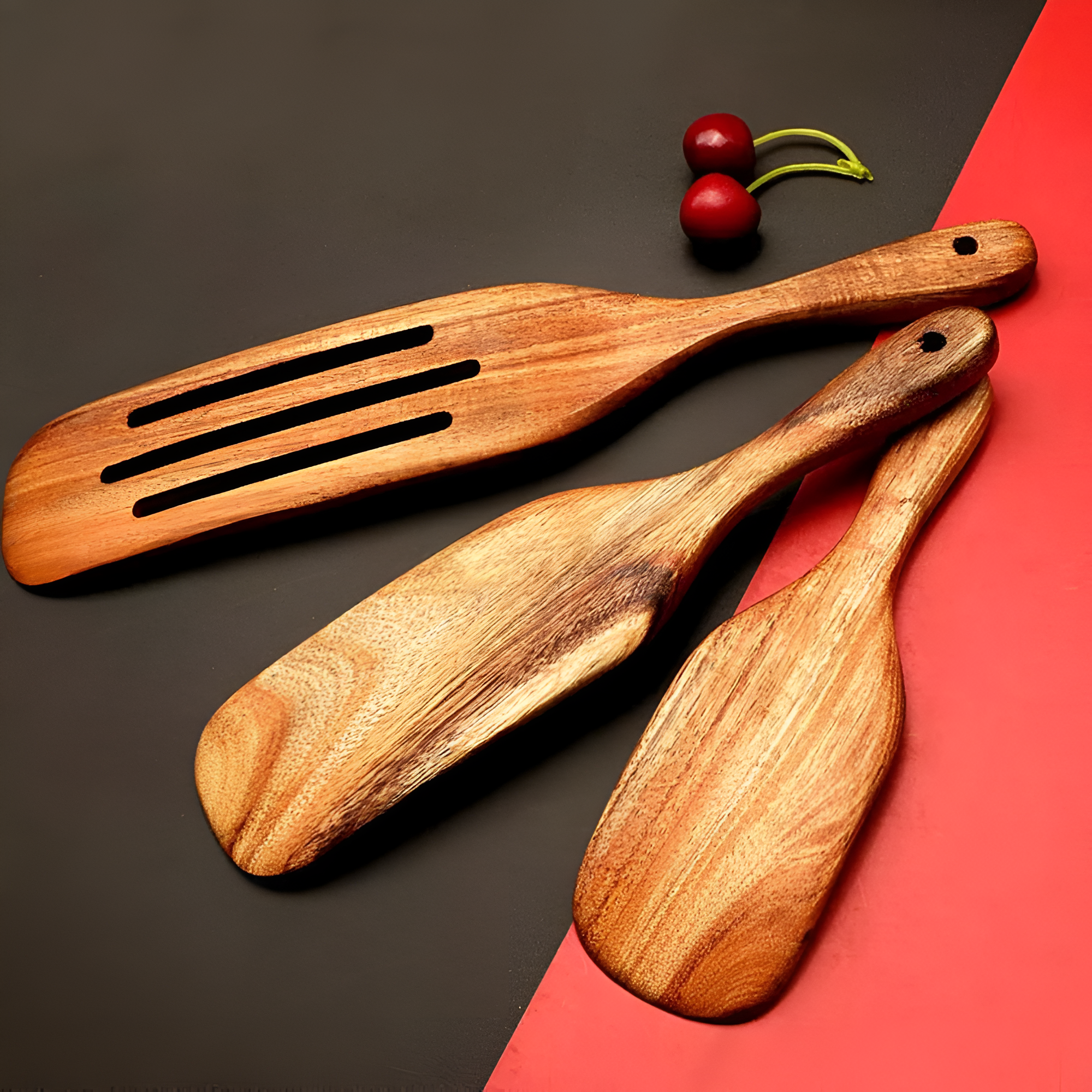 Non-Stick Wooden Spatula Set