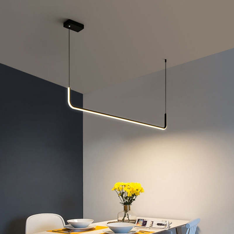 LuxeLight – Elegant Hanging Lamp made of Metal and Silicone