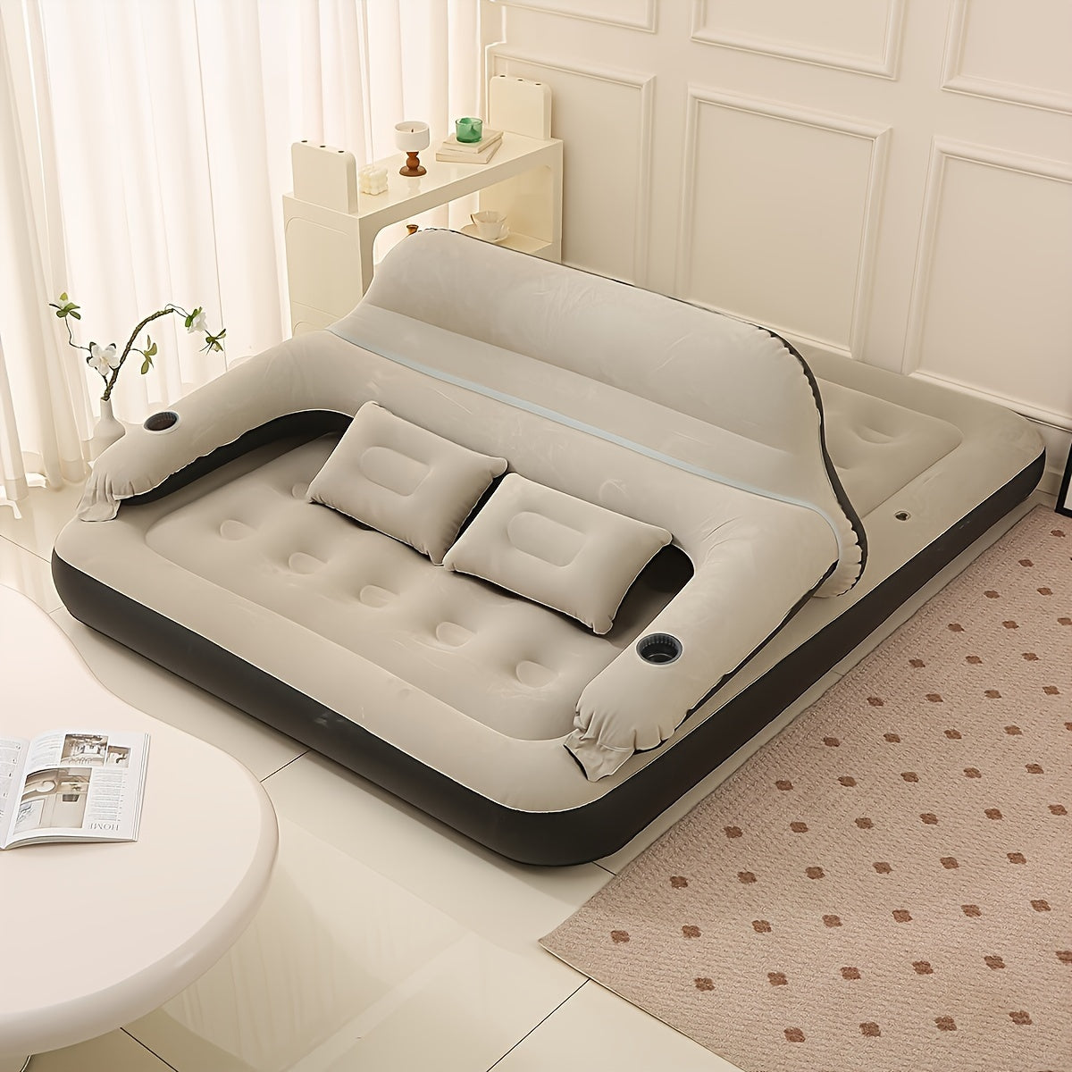 ComfortAir - Inflatable Mattress with Pump and Backrest for Optimal Comfort