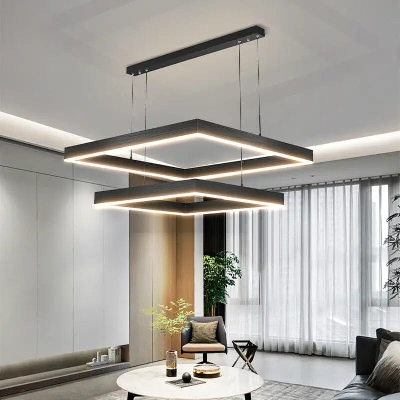 Square Twin Pendant Chandelier