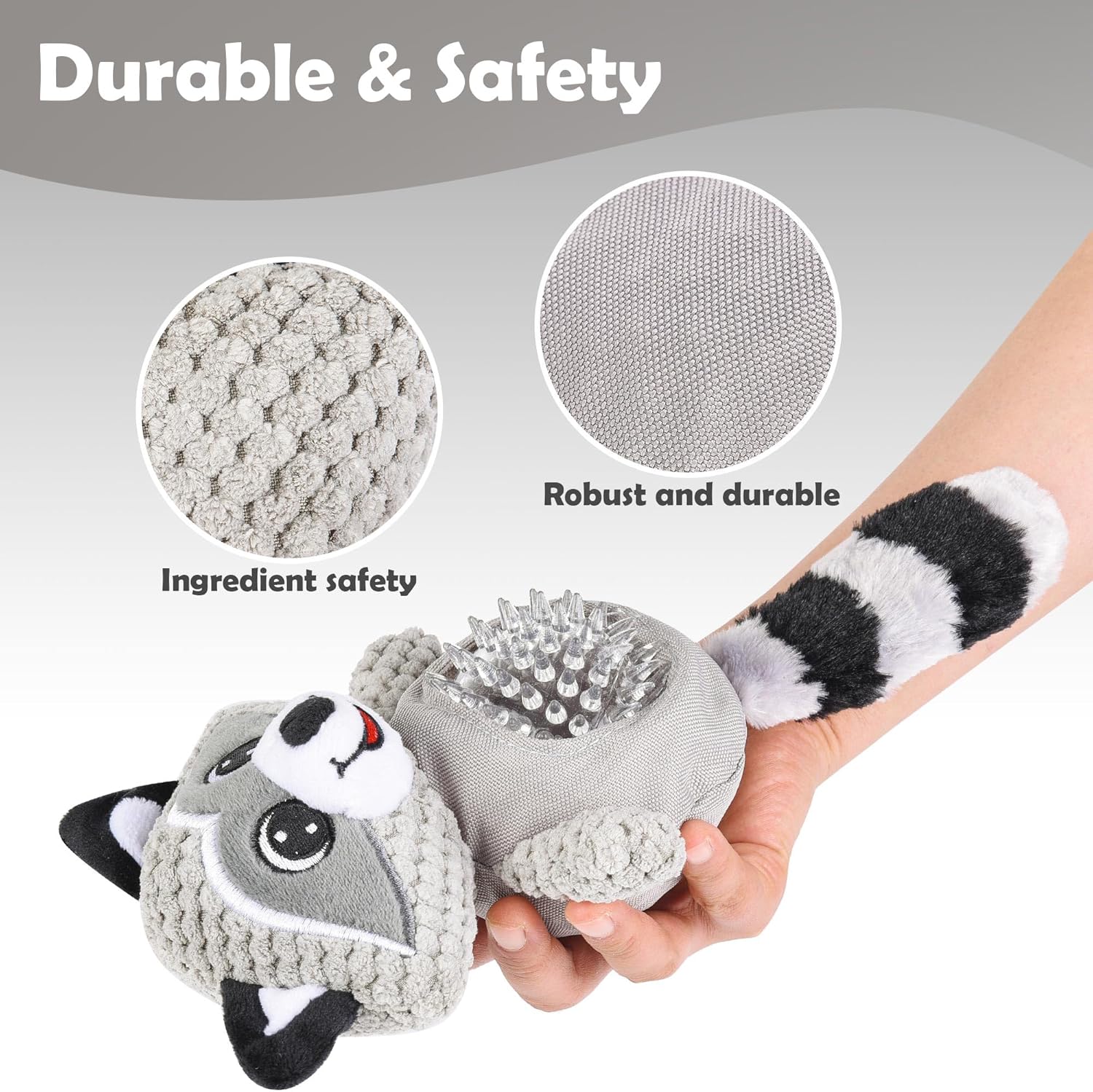 Jouet anti-anxiété en peluche indestructible pour chien