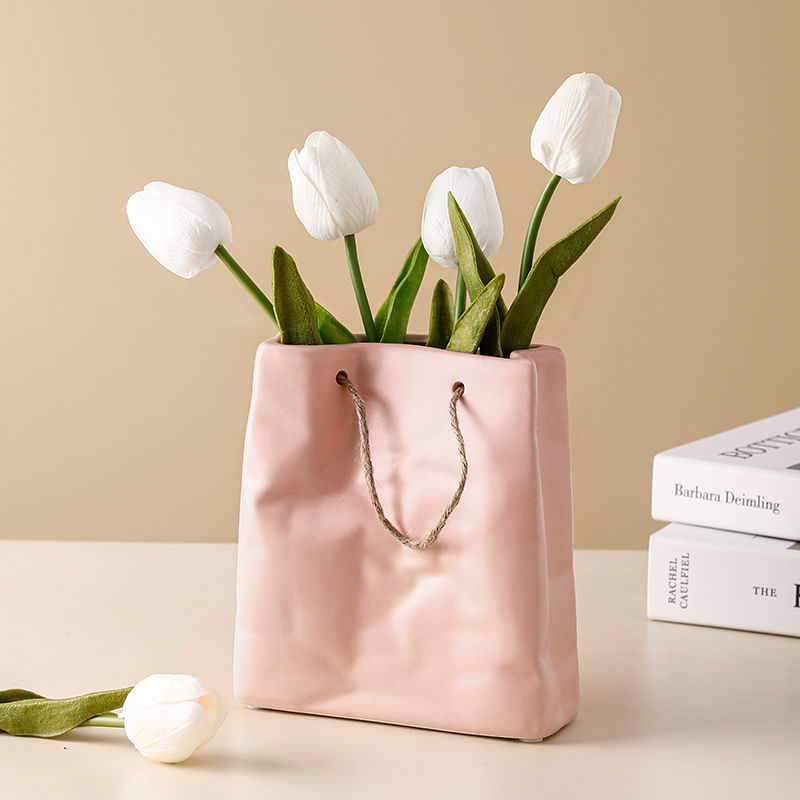 Ceramic Paper Bag Vase