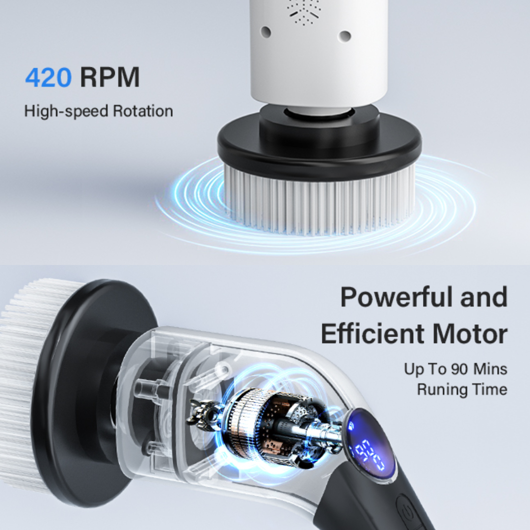 מברשת ספין חשמלית – ניקוי ללא מאמץ בחצי מהזמן