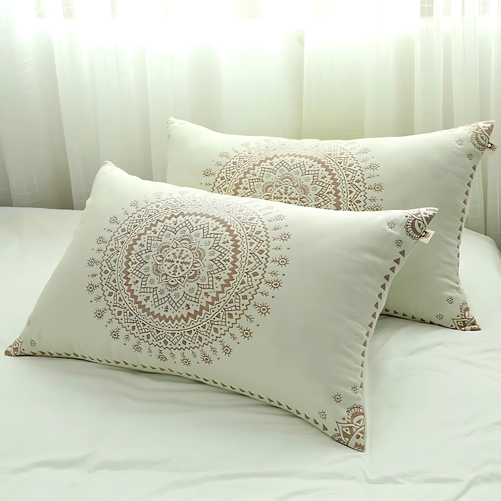 Mandala Soft Cotton Gauze Pillowcases (2pcs)