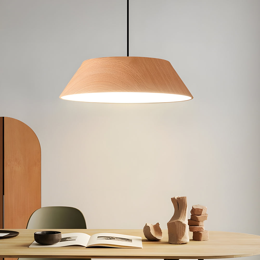 ZenCircle – LED hanging lamp in wood with Japanese style