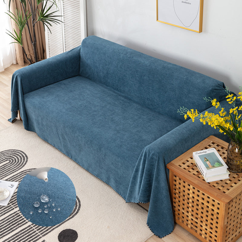 Wasserdichter Sofa-/Couchbezug aus Cord in Volltonfarbe