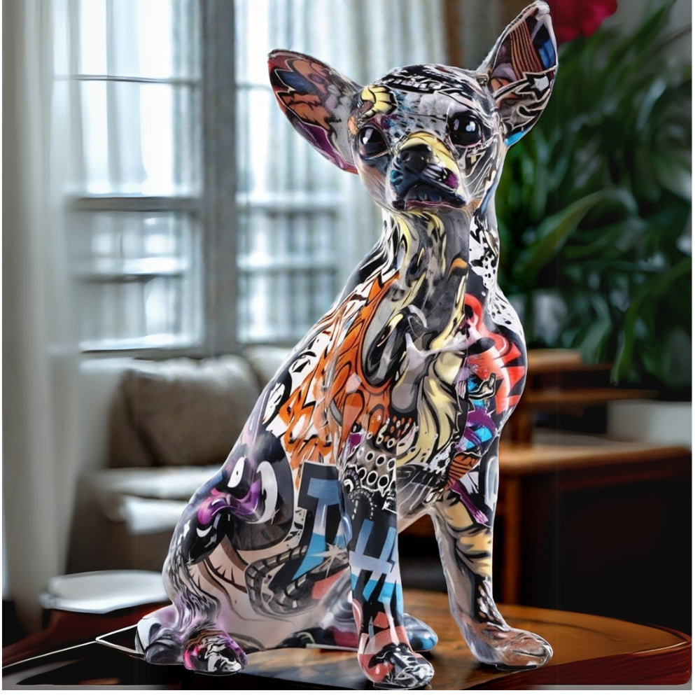 Gatekunst Chihuahua-skulptur