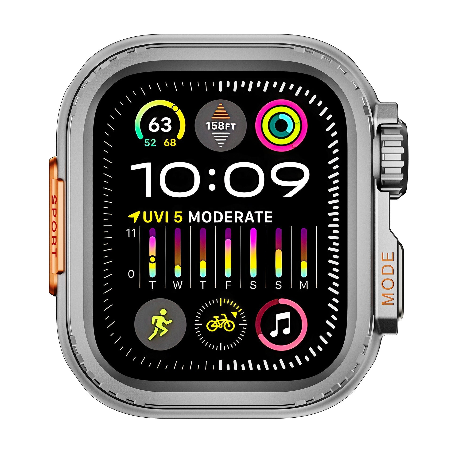 ULTRA LOOK-Rugged Titanium Alloy Case For Apple Watch