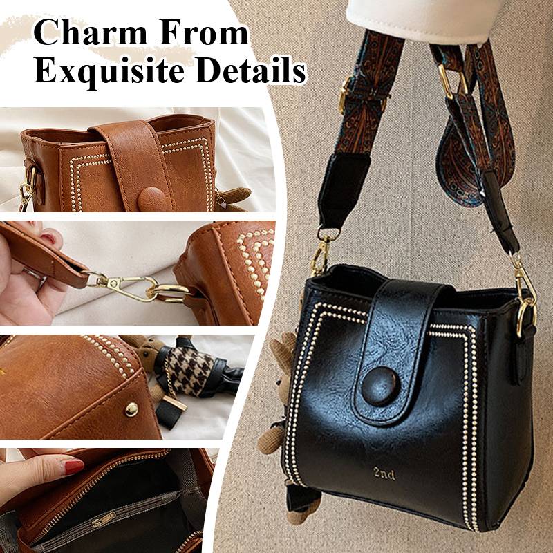 Vintage Fashion Bag with Adjustable Wider Shoulder Strap