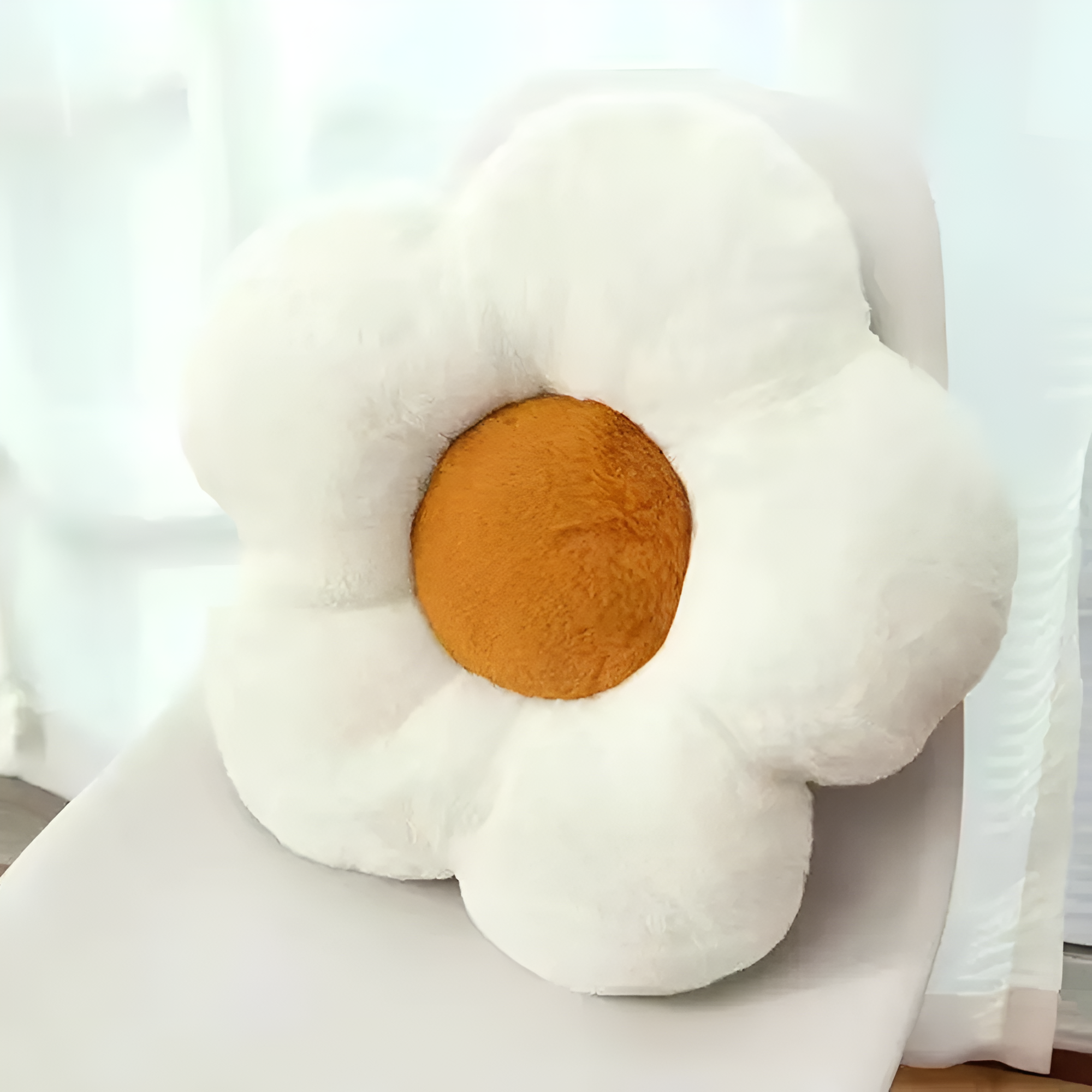 Plush Flower Seating Cushion