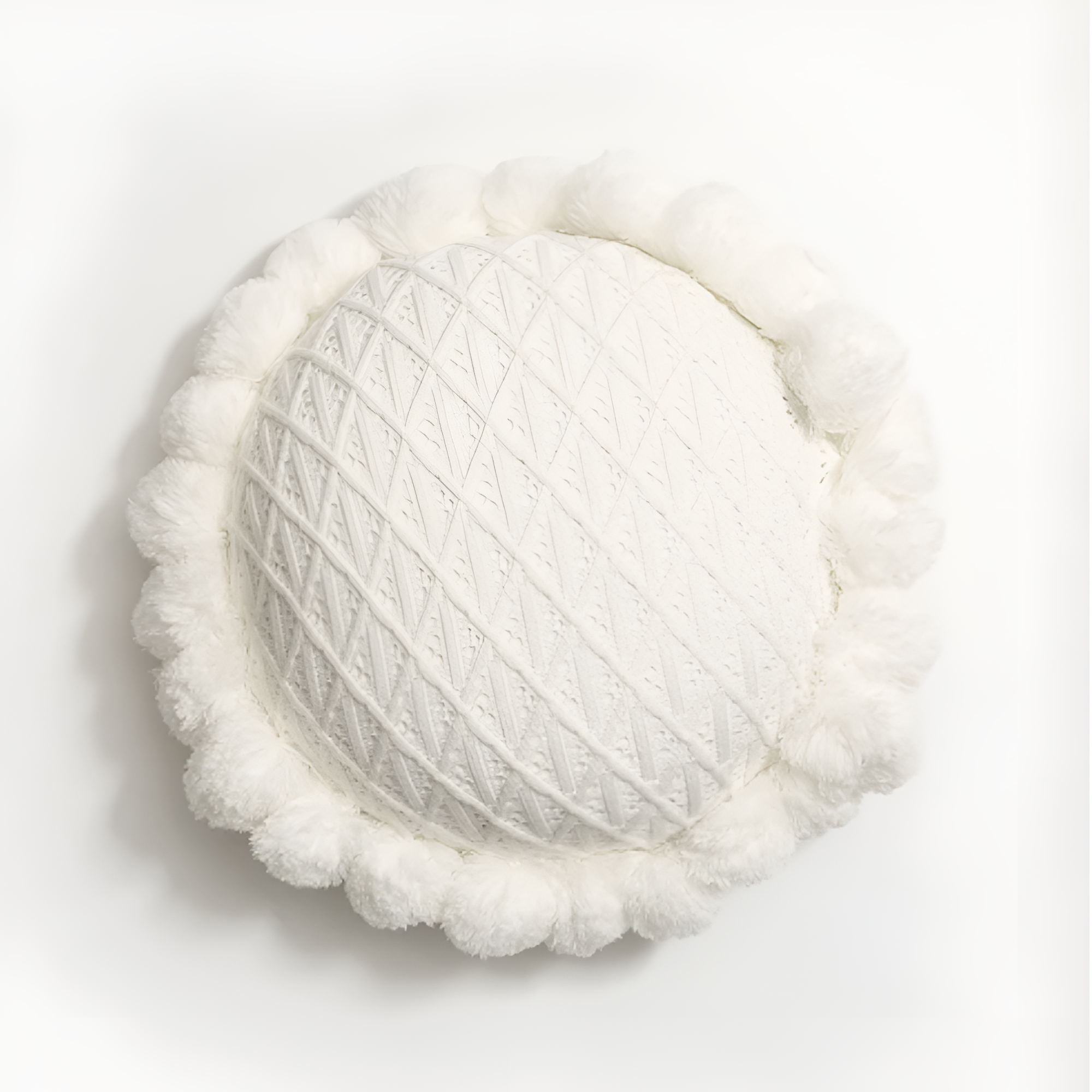 Coussin Pom-Pom Tournesol Chic