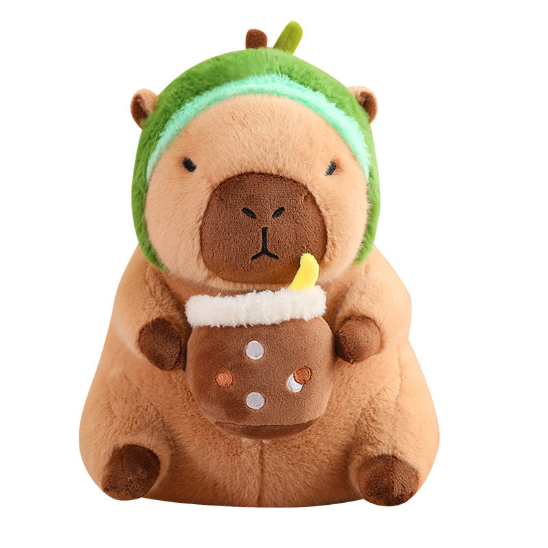 Capybara Drinking Boba Plush Toy - Soft, Huggable Capybara for Kids & Teens (Available in 30cm & 40cm)