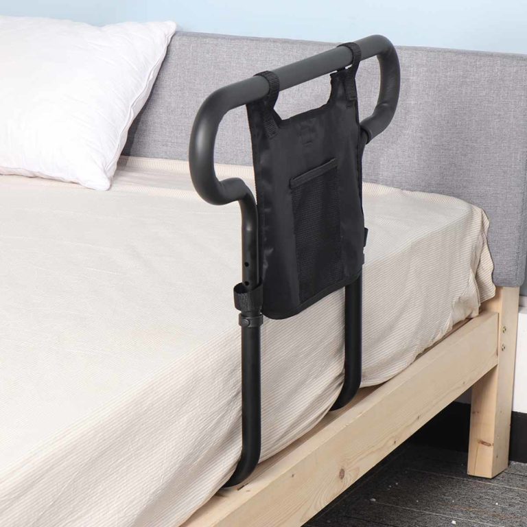 Barreira de Cama Universal para Idosos – Assistência Fiável para Idosos com Bolsa de Armazenamento