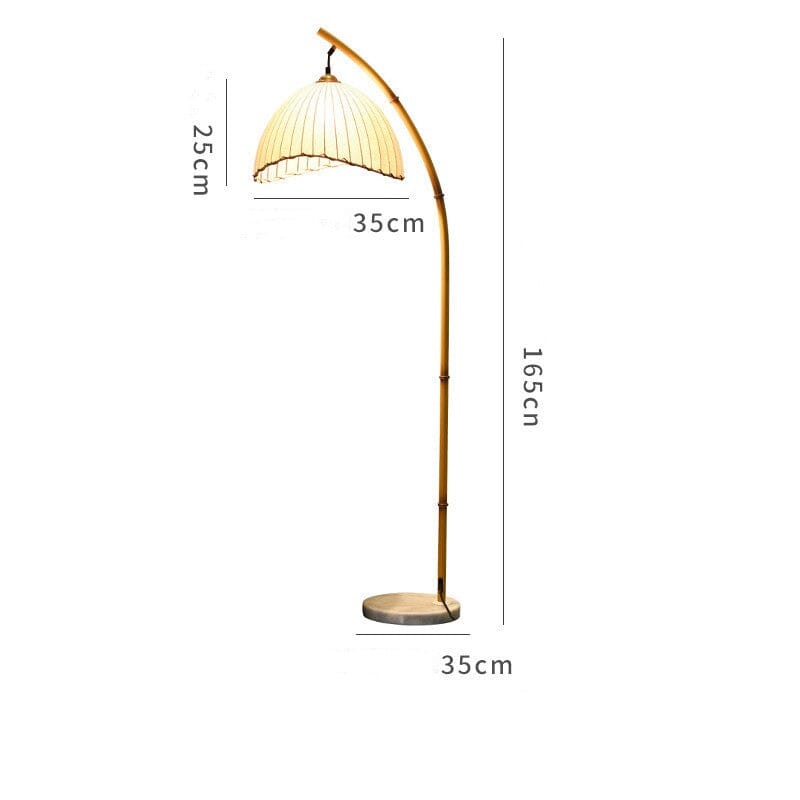 Bambu golvlampa