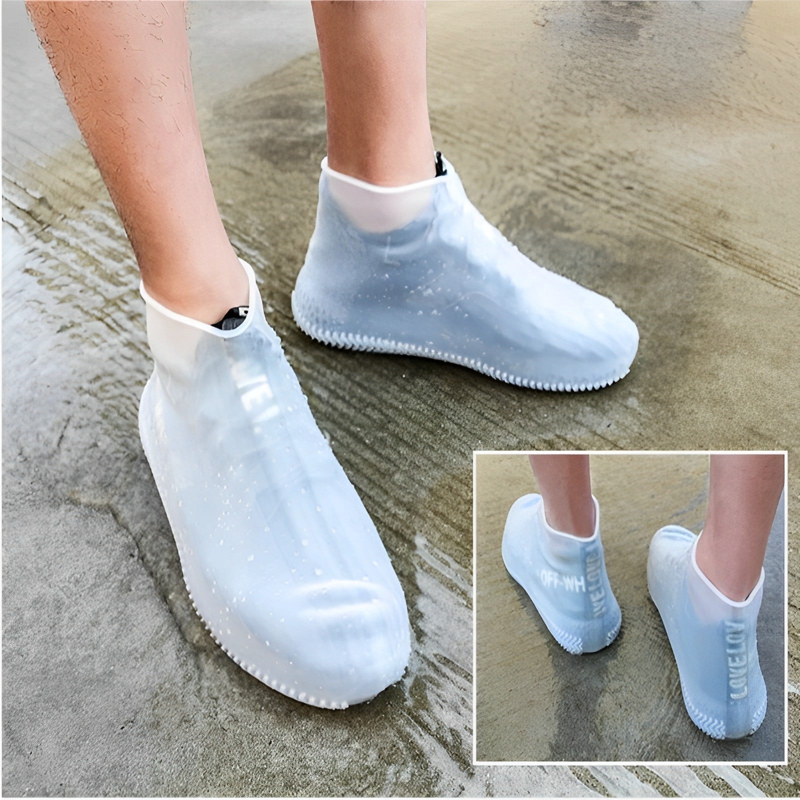 Copriscarpe in silicone idro-impermeabili