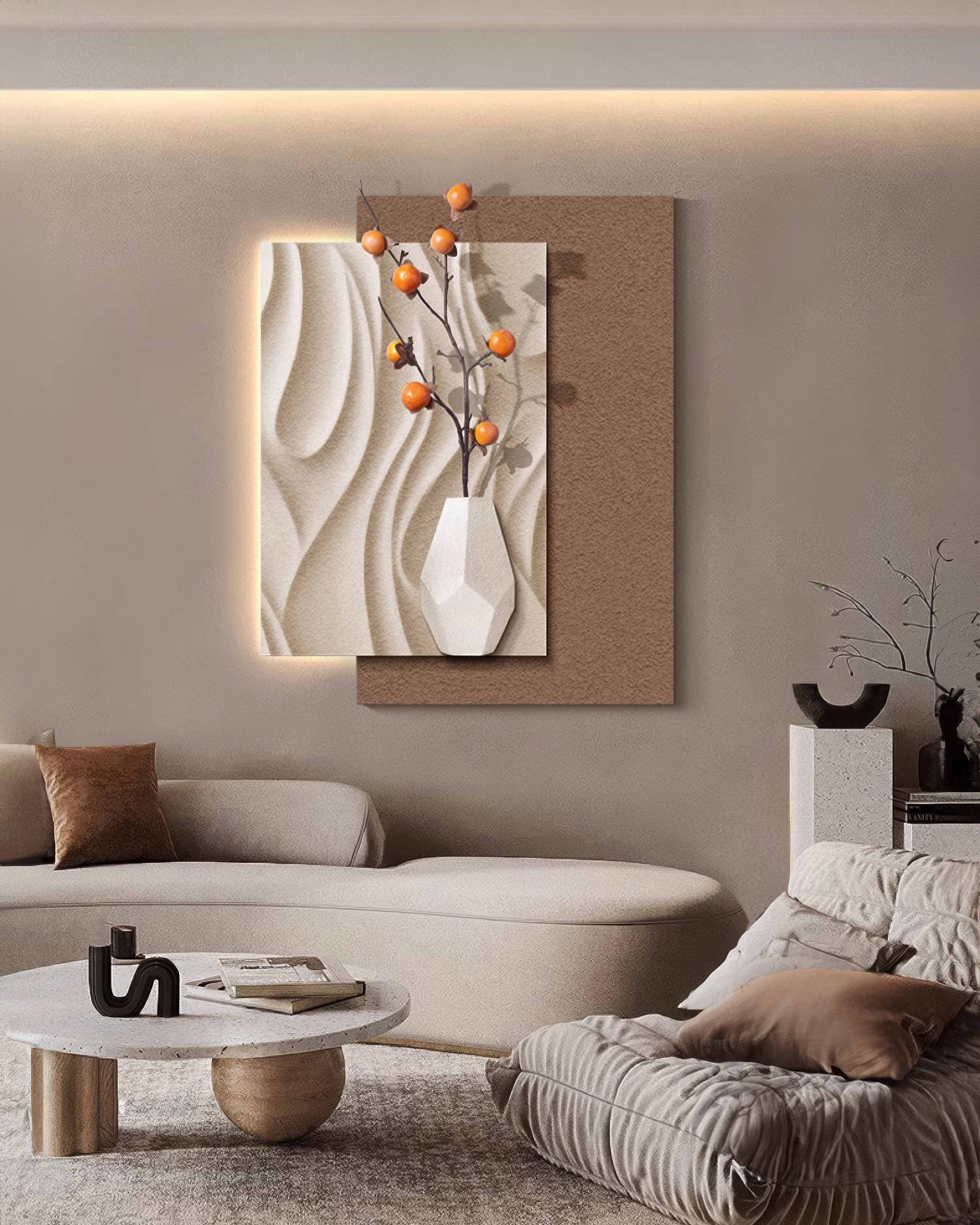 Sophisticated Minimalist Texture Wall Art Canvas