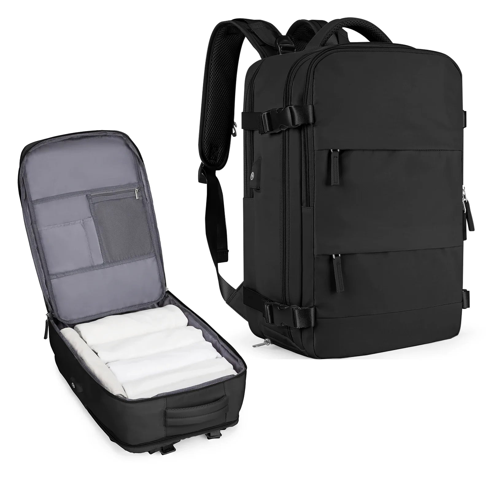 Mochila de Viagem Grande para Homens - Mochila para Laptop à Prova de Água Aprovada por Companhias Aéreas