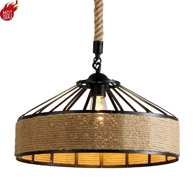 Sisal Rope Pendant Light