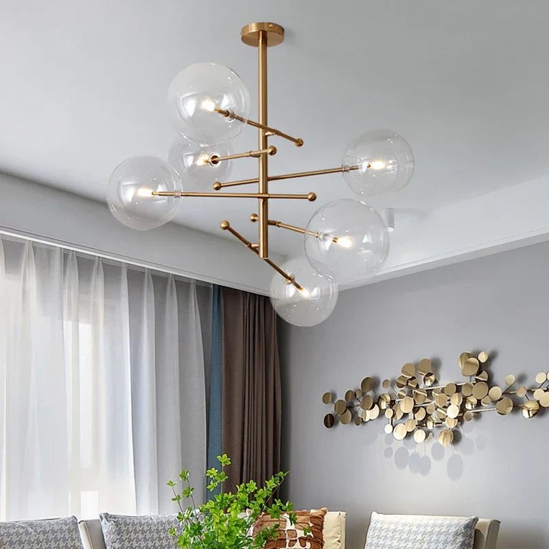 Chandelier en verre Baker