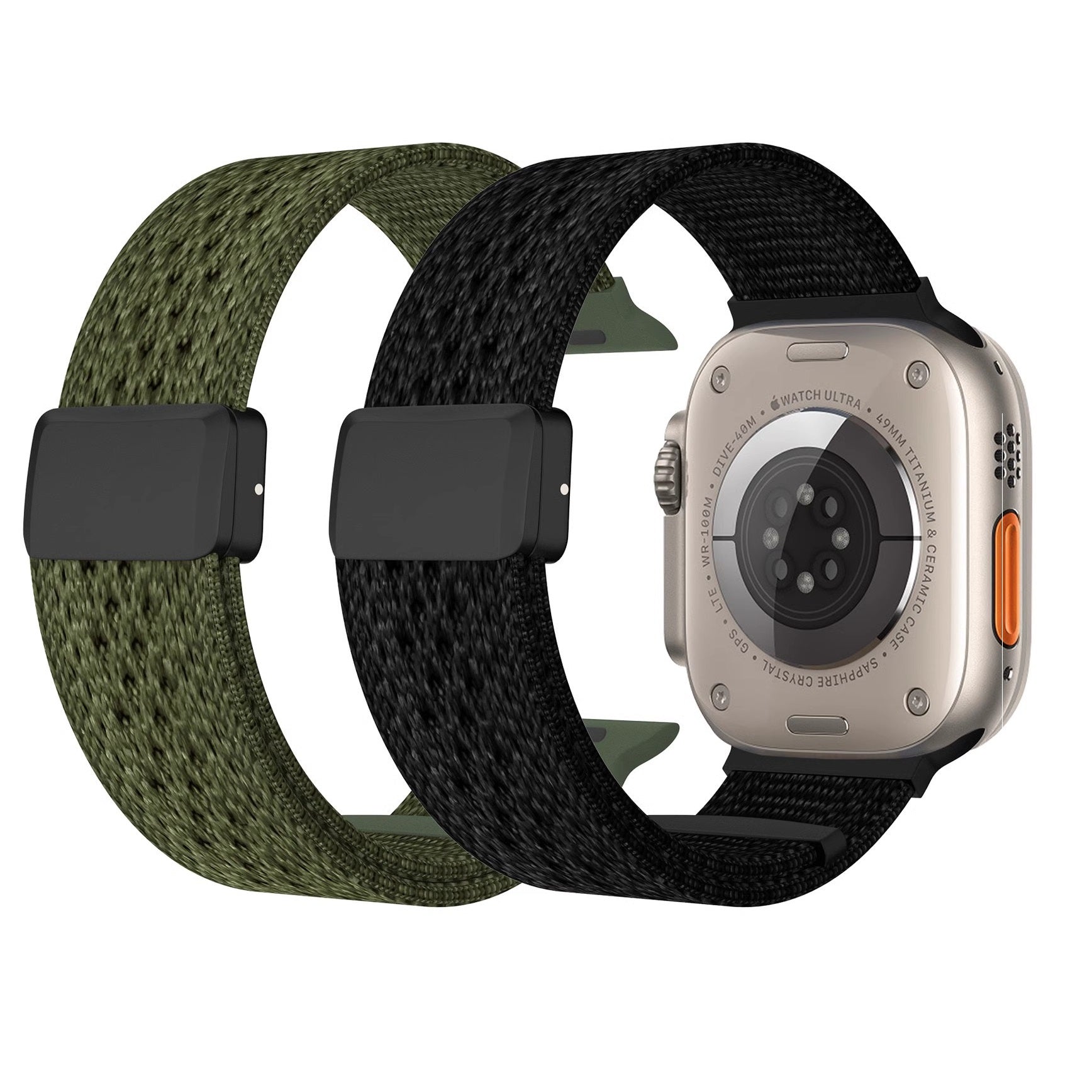 Bracciale in nylon intrecciato con chiusura magnetica per Apple Watch