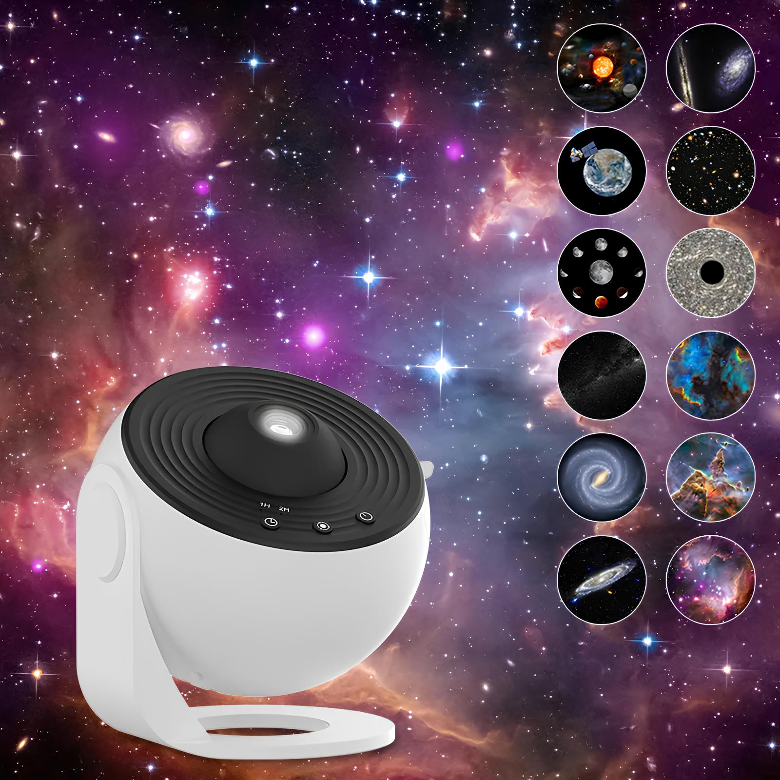 Nattljus Galaxy Projektor Stjärnhimmel Projektor 360° Rotera Planetarium Lampa Sovrum