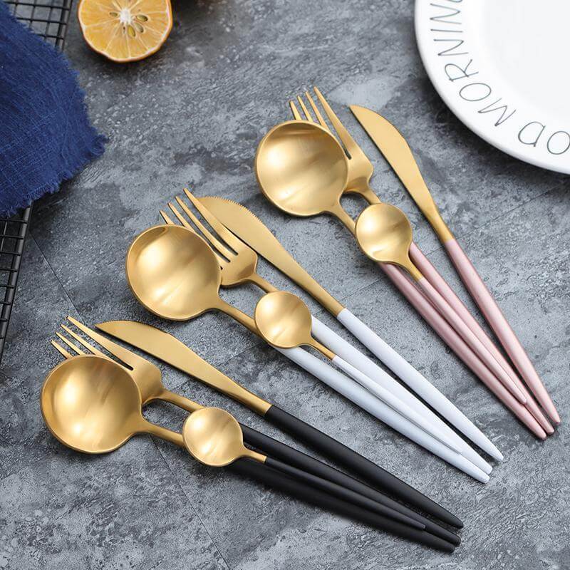 Modern Golden Flatware Sets