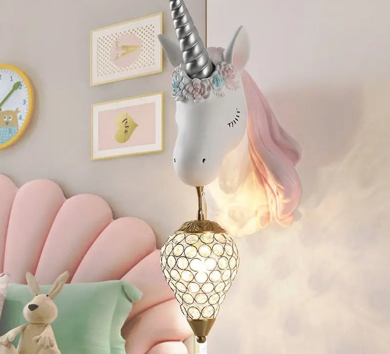 TranquilTide - Resin wall light unicorn