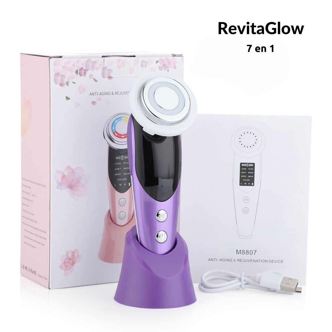 Multifunction device for facial care: firming and enhancing radiance