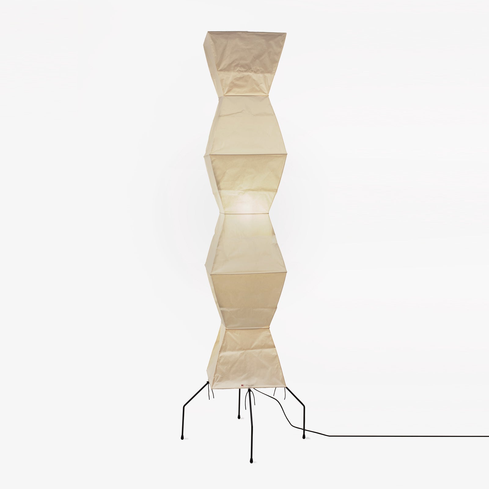 Rice paper floor lamp