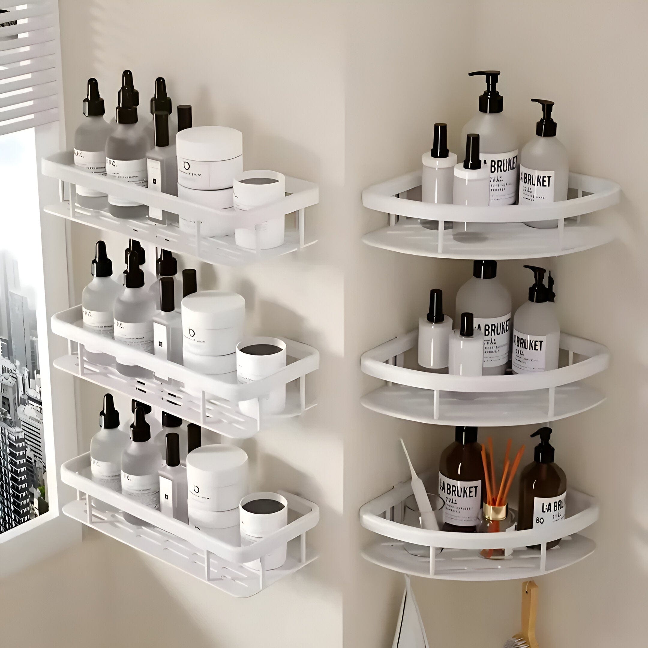 Bathroom Aluminum Shampoo Rack