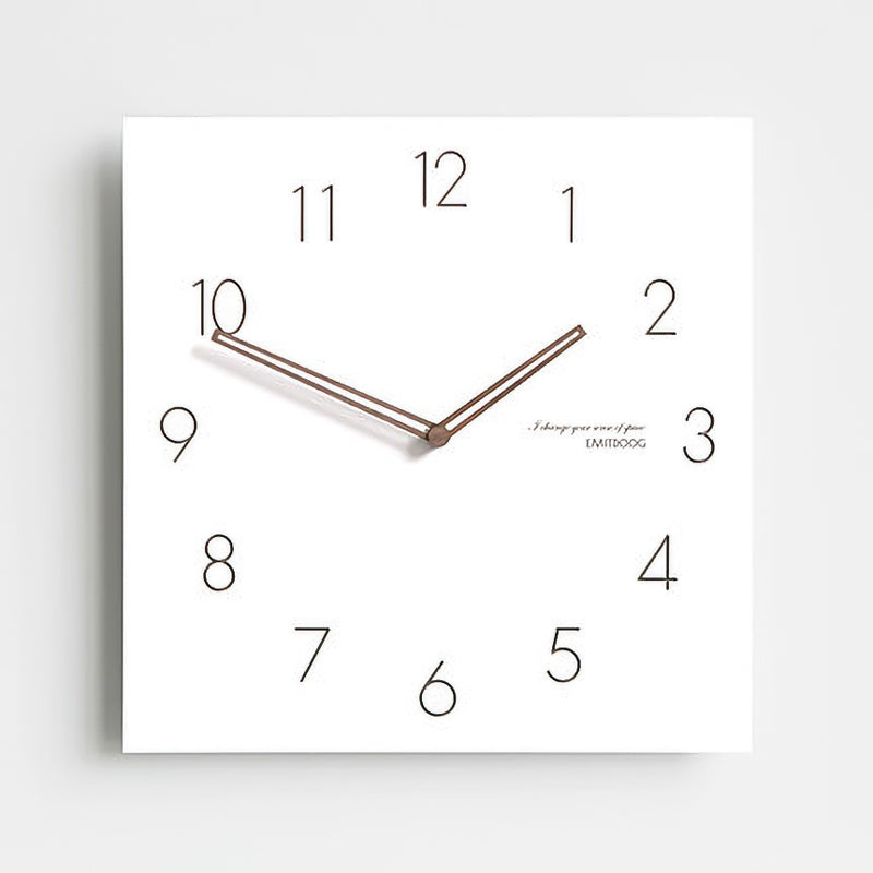 White Quadrangle Wall Clock Series