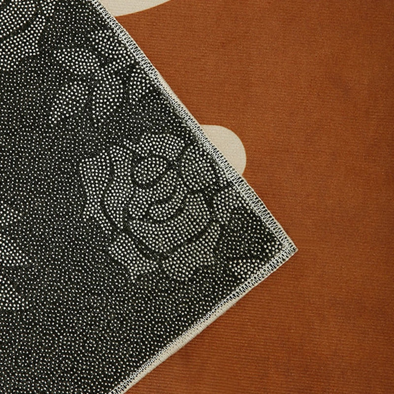 Tapis artistique soleil et lune, pour salon, chambre à coucher, porte, décor de zone