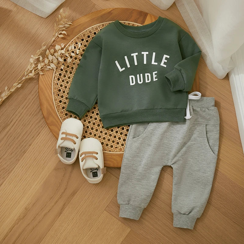 Mini Fashion™ - Tough "Little Dude" Jogging- Cotton Tracksuit