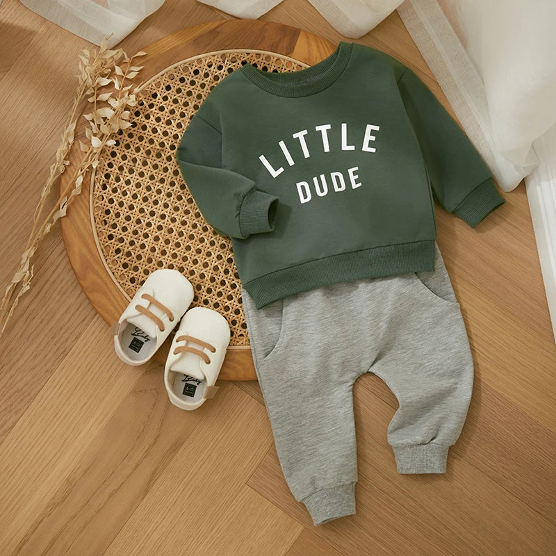 Mini Fashion™ - Tuta da jogging in cotone resistente "Little Dude".