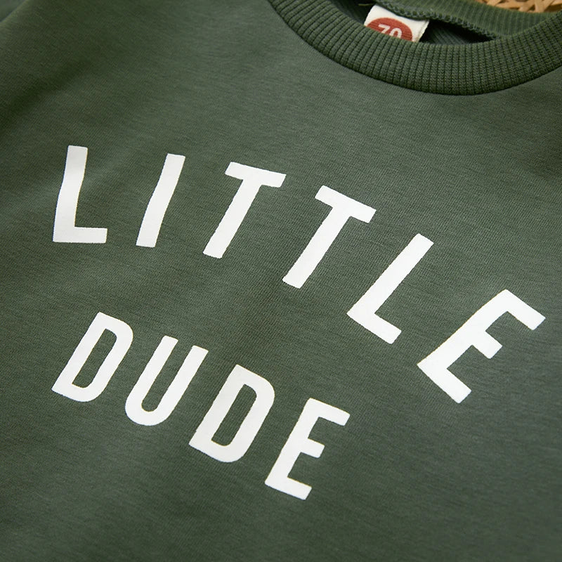 Mini Fashion™ - Tuta da jogging in cotone resistente "Little Dude".