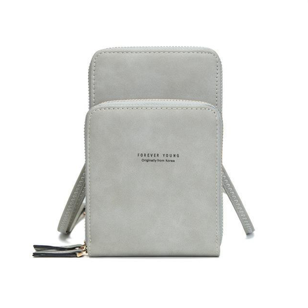 Triple Secure Leather Phone Purse: Elegance Meets Practicality