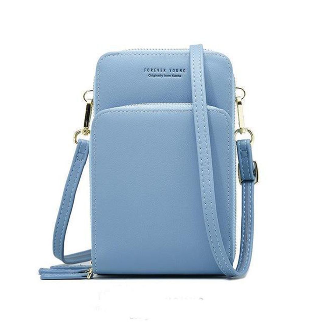 Triple Secure Leather Phone Purse: Elegance Meets Practicality