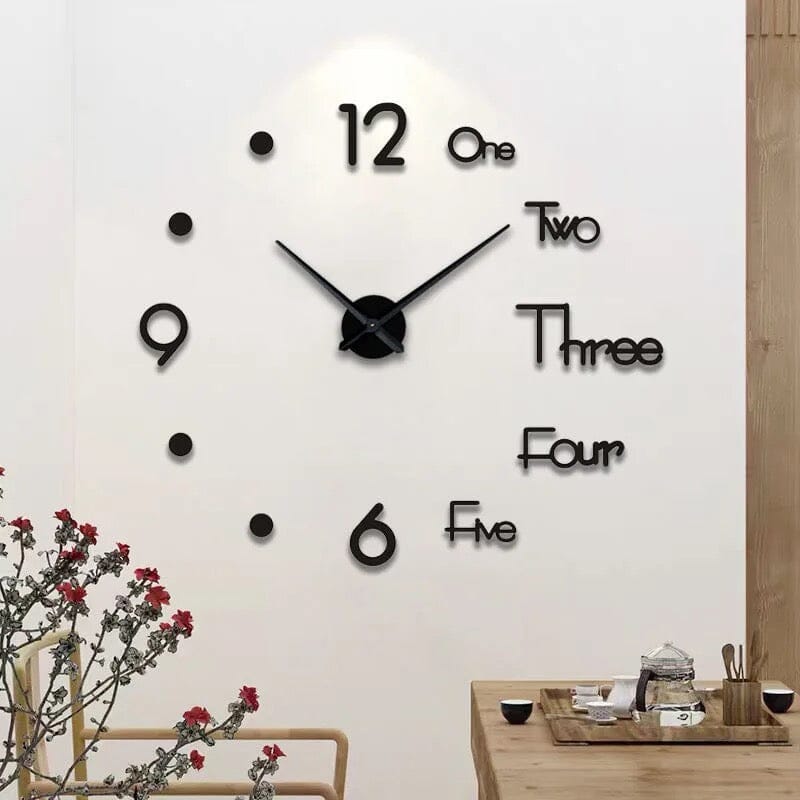 Reloj de pared decorativo 3D con puntos