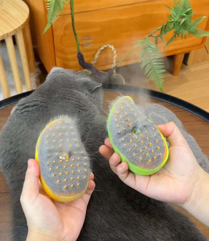 Brosse à vapeur pour chat