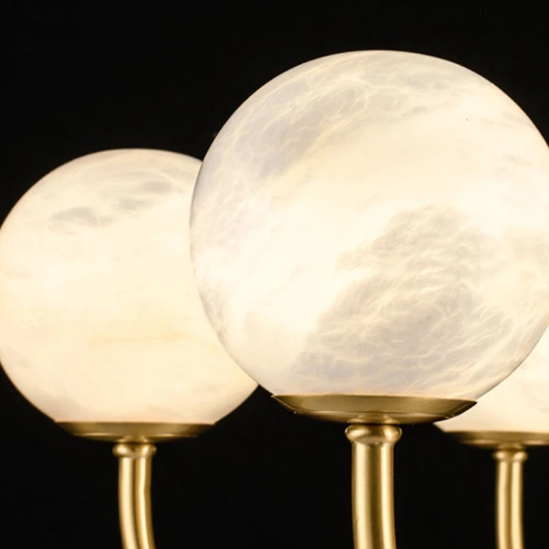 Marnie Alabaster Globe Chandelier