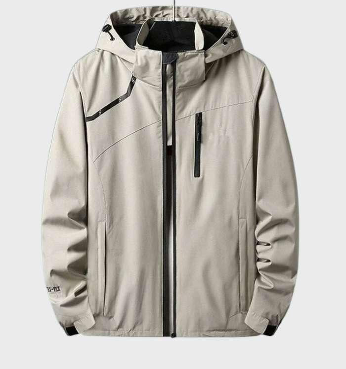 Karl - wind- and waterproof jacket with hood, suitable for outdoor activities